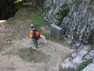 二重櫓から下を見る